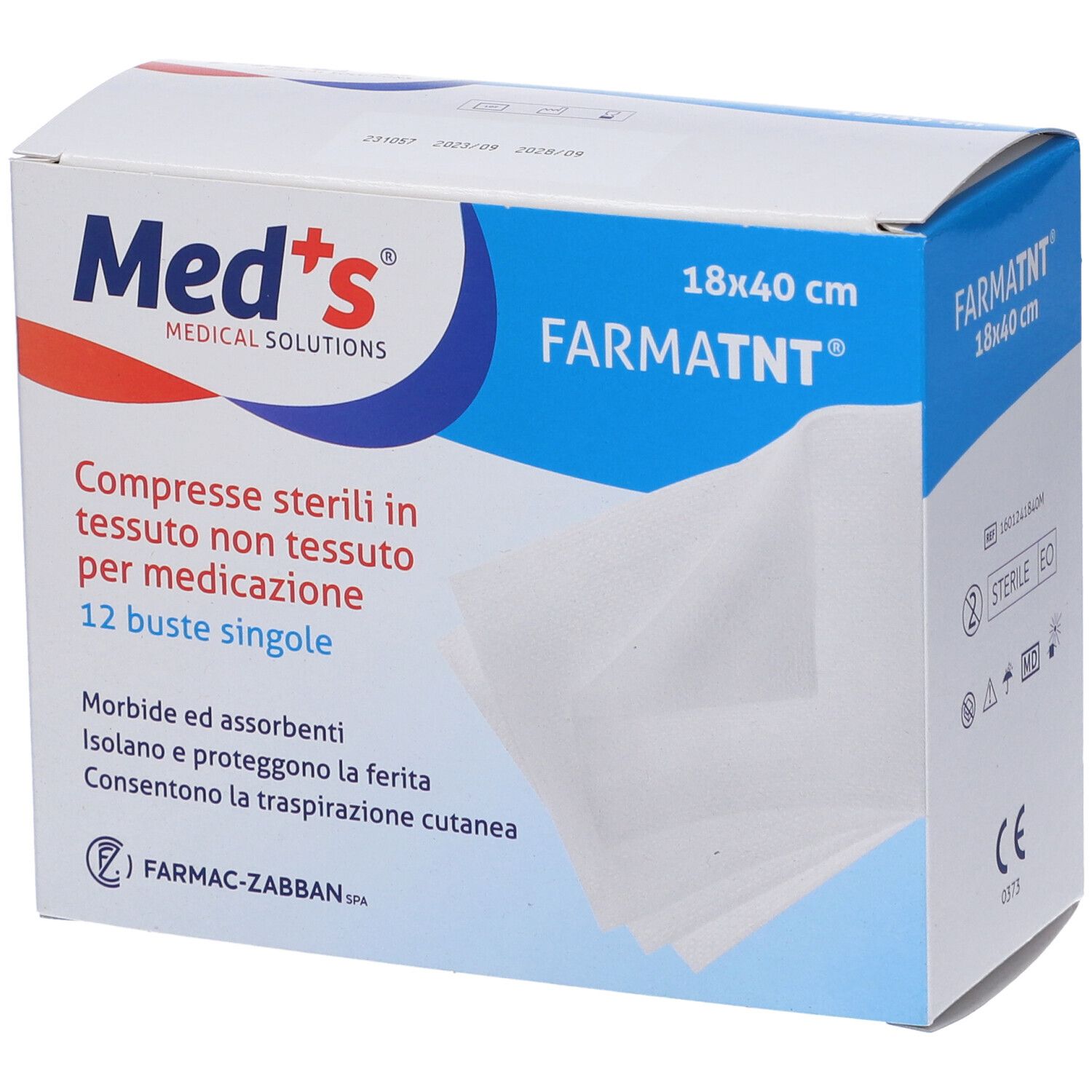 Meds® Compresse di Garza Sterili in TNT 18 x 40 cm
