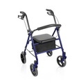 Rollator pieghevole acciaio Teti blu