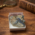 Quarzo azzurro naturale - pietra di calma e chiarezza - cristallo di quarzo blu per meditazione