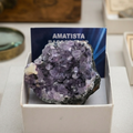 Bouquet di 5 cristalli di ametista naturale - set di pietre viola per meditazione e spiritualit
