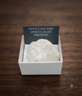 Esemplare di onice calcareo naturale del Pakistan - pietra traslucida a bande colorate per collezione e decorazione