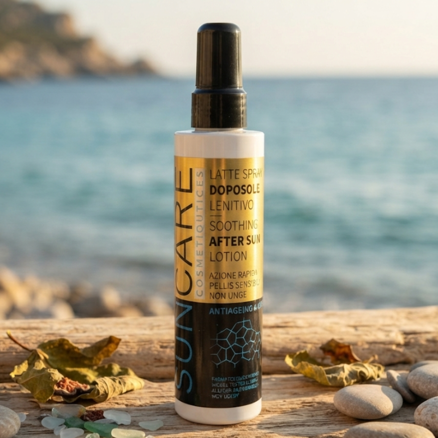 Latte dopo sole lenitivo e idratante Bryexture - doposole con aloe e vitamina E per pelli sensibili