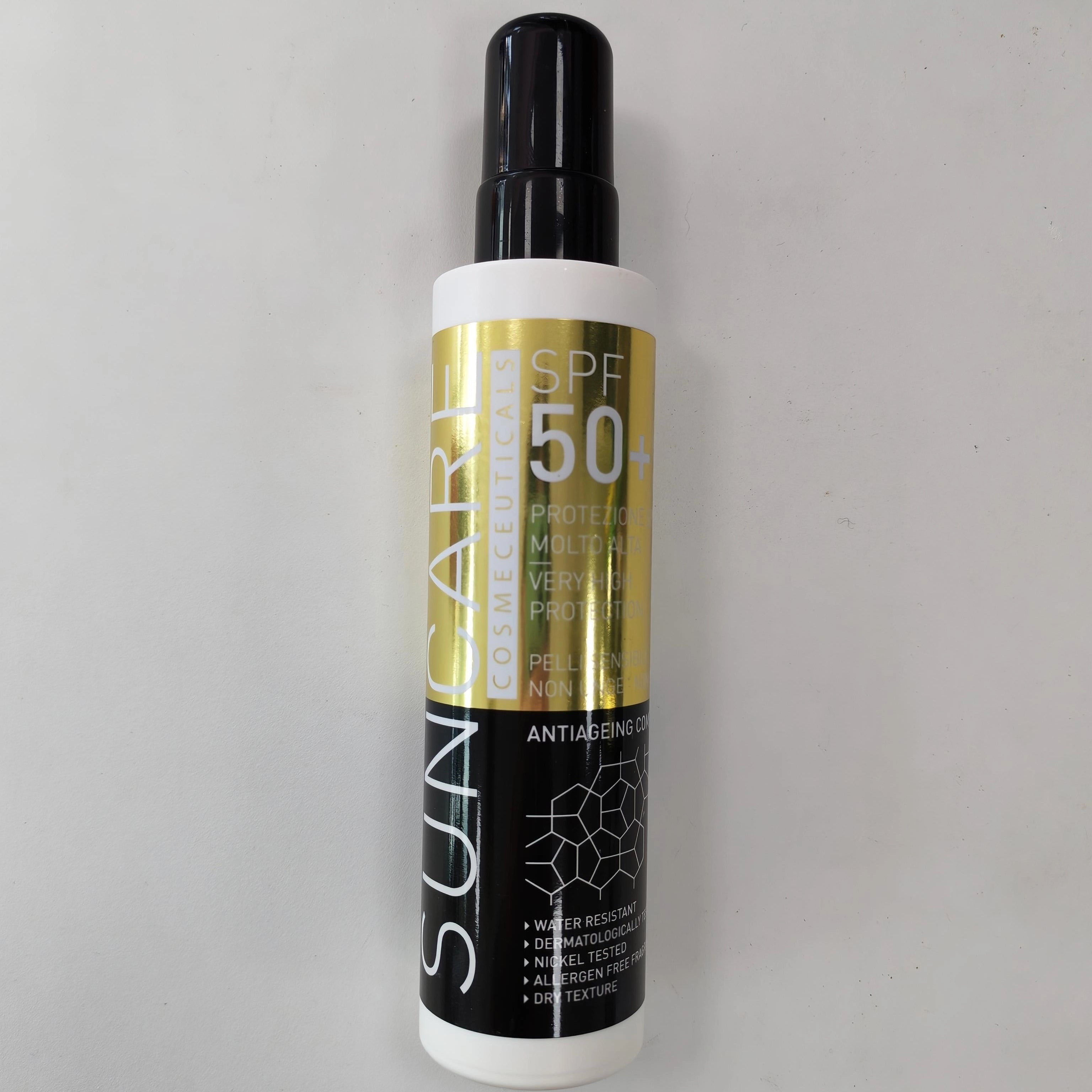 Protezione solare corpo SPF 50+ - fluido ad alta protezione con texture leggera - water resistant e anti-age - Dermoextract